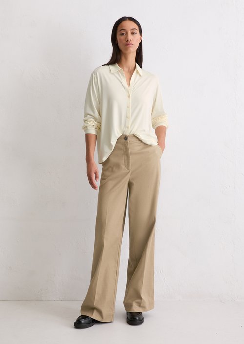 Jersey blouse loose — Off White