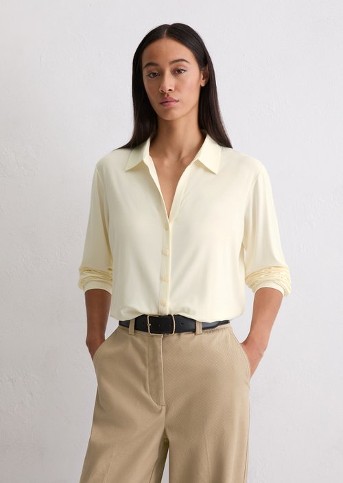 Jersey blouse loose — Off White