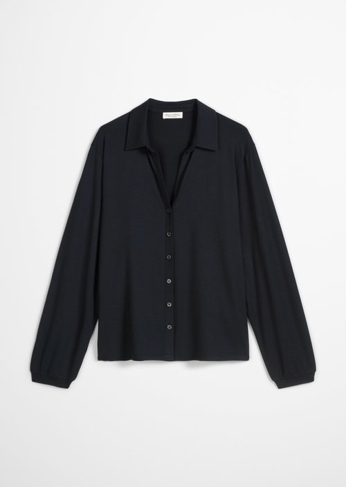 Jersey blouse loose — Deep Night Blue