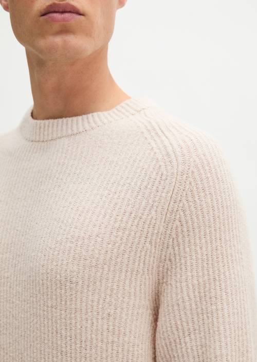 Pullover regular Linen Beige in Detailansicht