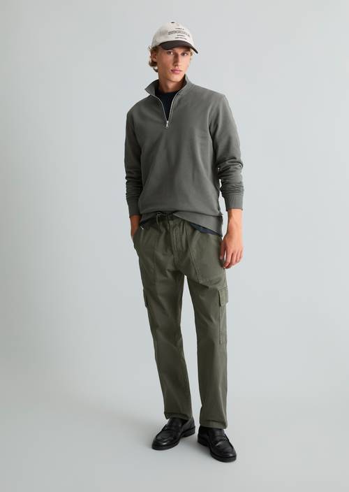 Sune Regular Cargo Pants Green Jasper in front view