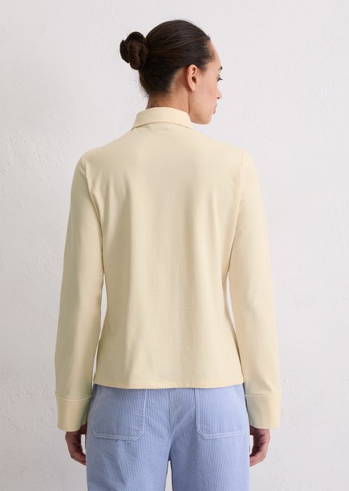 Regular jersey blouse — Raw Cream