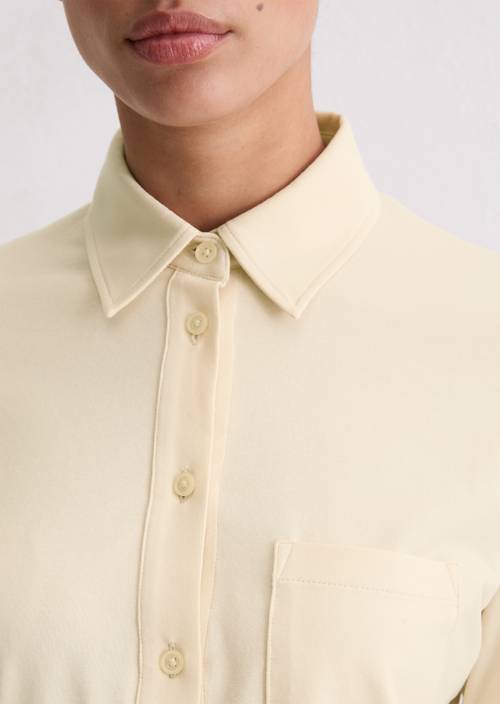 Blusa regular de punto Raw Cream en vista detallada