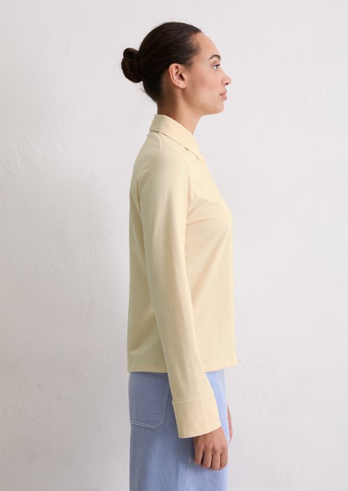 Regular jersey blouse — Raw Cream