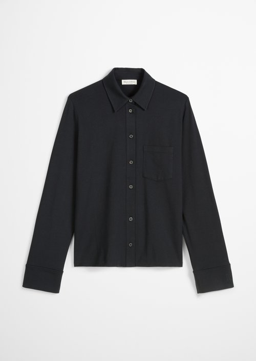 Regular jersey blouse — Deep Night Blue