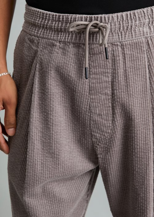 Viggo Relaxed Cropped Cord Pants — Dolphin
