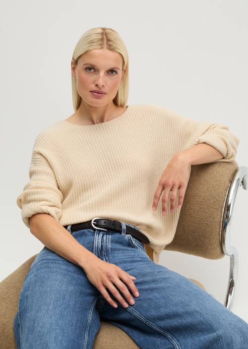 Strickpullover loose Smokey Sands en vue de face