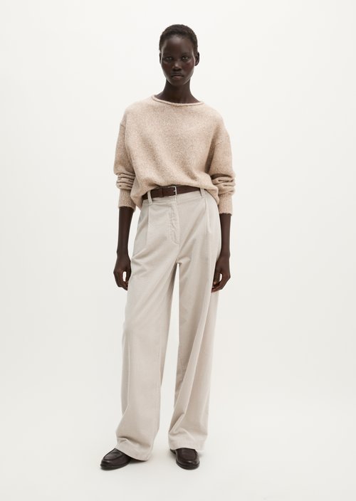 Loose-fitting sweater — Light Brown