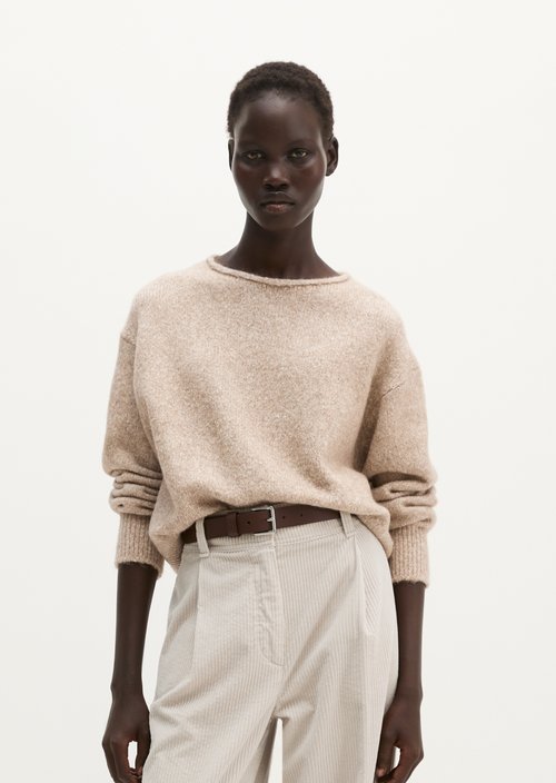 Loose-fitting sweater — Light Brown