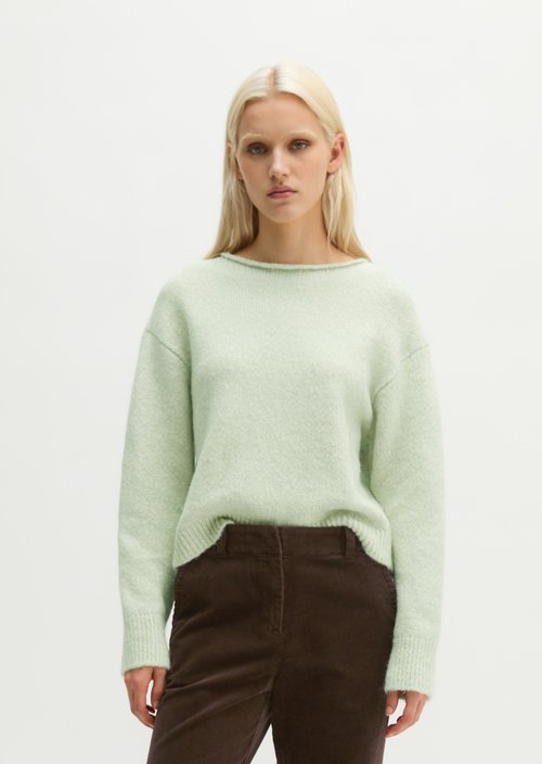 Loose-fitting sweater — Light Green