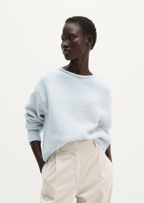 Loose-fitting sweater — Light Blue