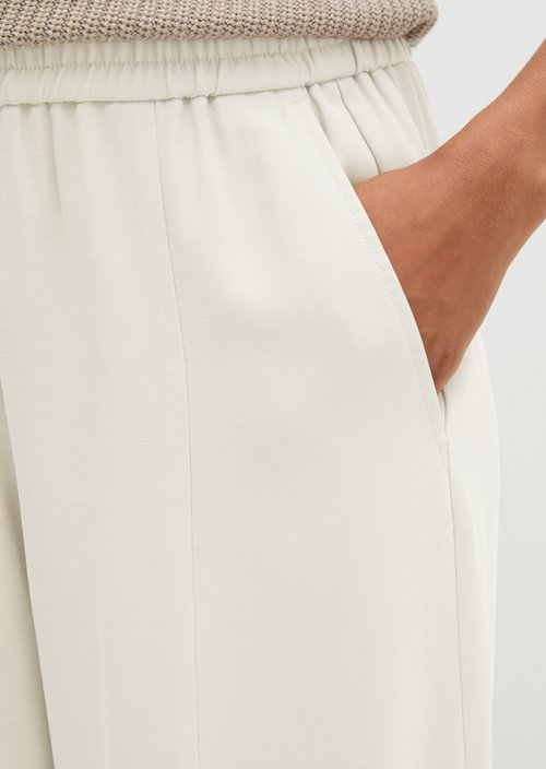 Barrel pull-on pants — Natural