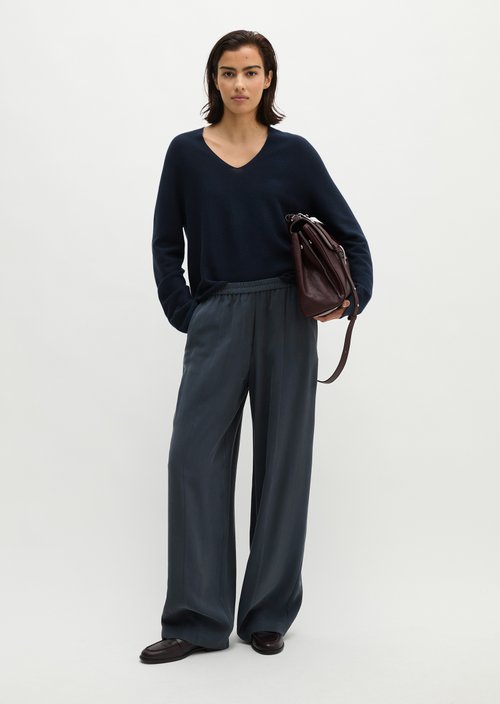Barrel pull-on pants — Martime Blue