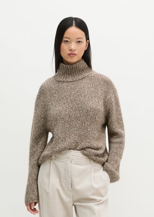 Loose-fitting sweater — Dark Brown