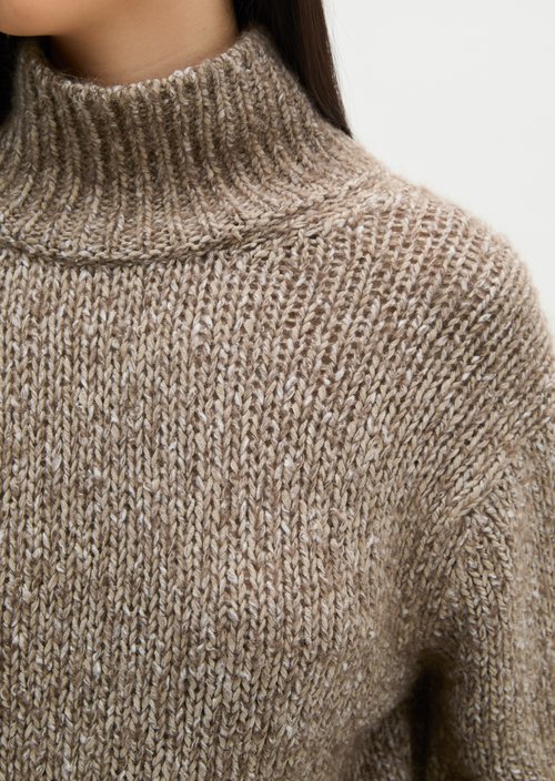 Loose-fitting sweater — Dark Brown