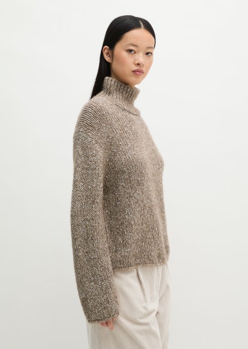 Loose-fitting sweater — Dark Brown