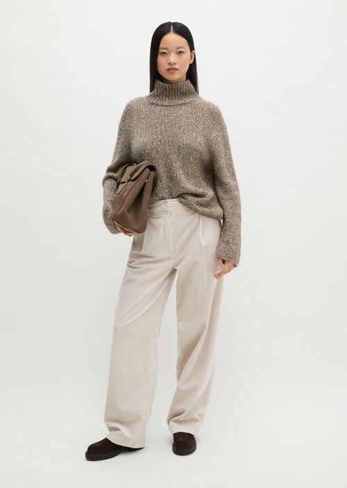 Loose-fitting sweater — Dark Brown
