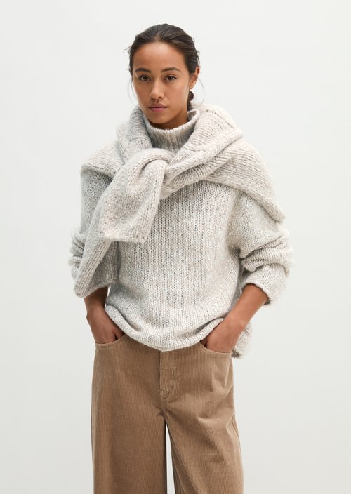 Loose-fitting sweater — Light Brown