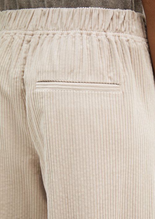 Pull-on pants wide — Natural