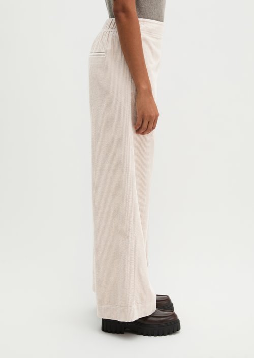 Pull-on pants wide — Natural