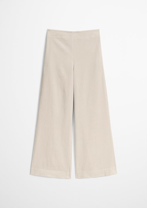 Pull-on pants wide — Natural