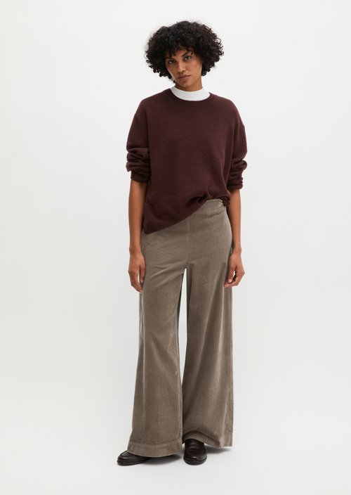 Pull-on pants wide — Stone Taupe