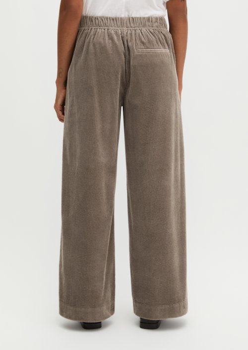 Pull-on pants wide — Stone Taupe