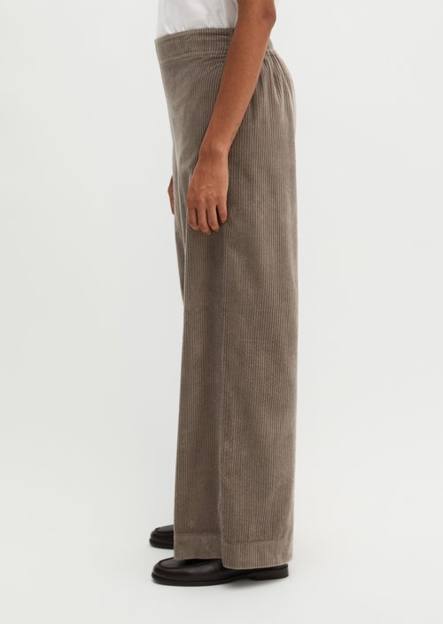 Pull-on pants wide — Stone Taupe