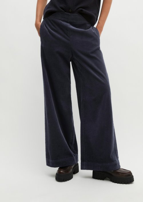 Pull-on pants wide — Martime Blue