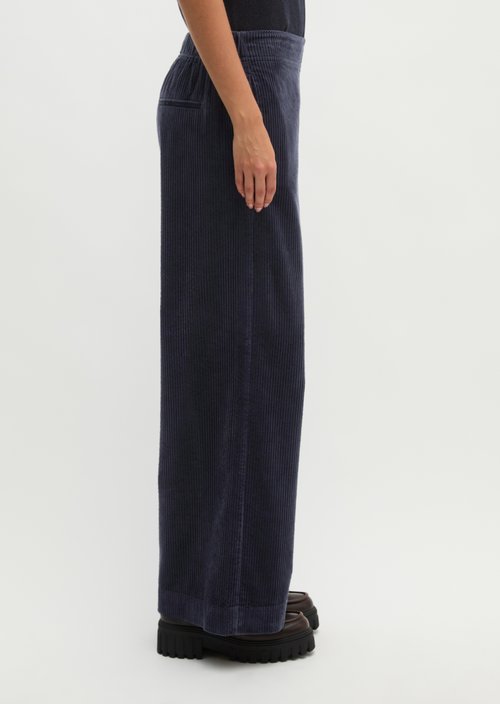 Pull-on pants wide — Martime Blue