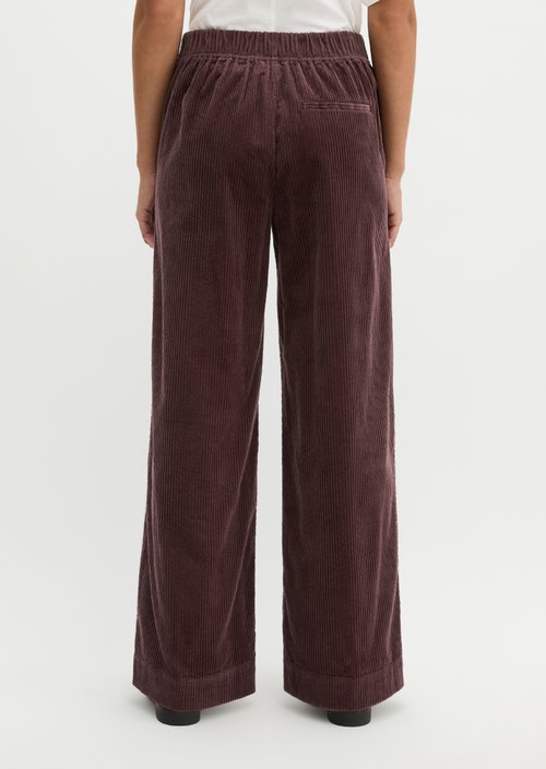 Pull-on pants wide — Black Cherry