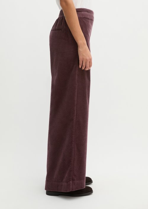 Pull-on pants wide — Black Cherry