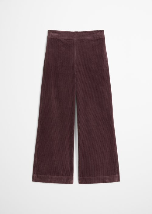 Pull-on pants wide — Black Cherry