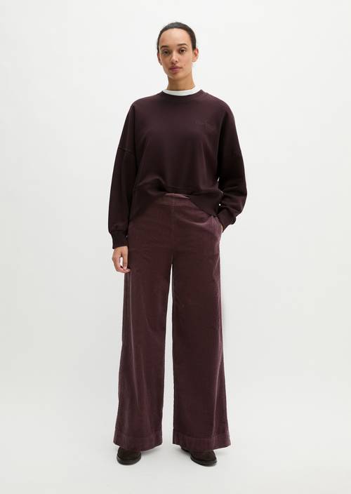 Pull-On-Pants wide Black Cherry in Frontalansicht