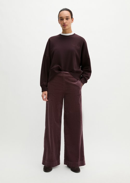 Pull-on pants wide — Black Cherry