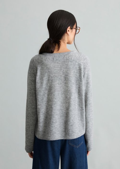 Oversized sweater — Stone Melange