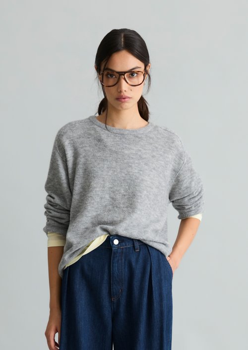 Oversized sweater — Stone Melange