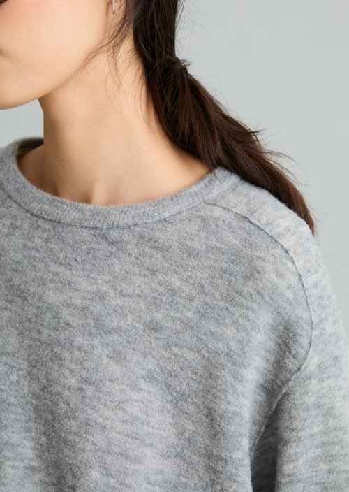 Oversized sweater — Stone Melange