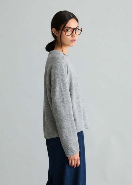 Oversized sweater — Stone Melange