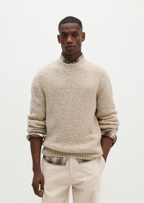 Oversized Sweater — Medium Beige Melange