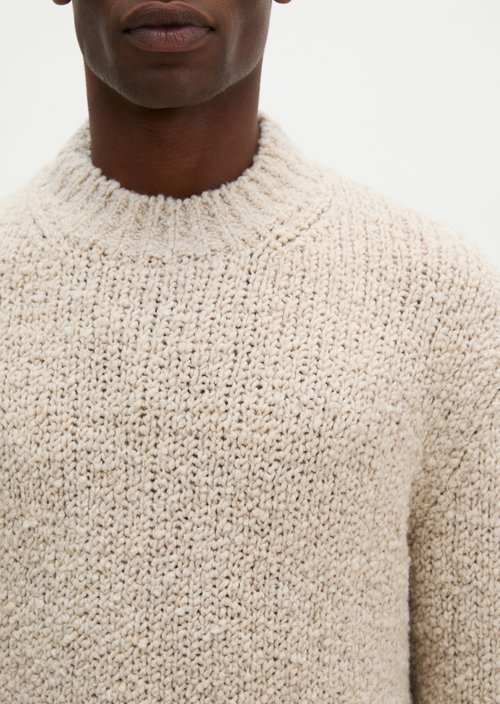 Oversized Sweater — Medium Beige Melange