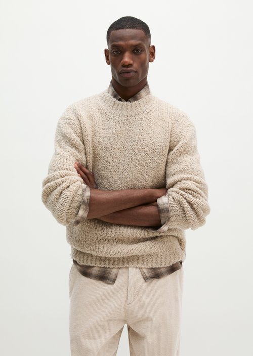 Oversized Sweater — Medium Beige Melange