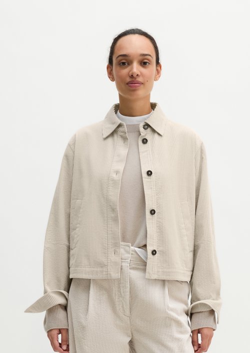 Corduroy overshirt regular — Natural