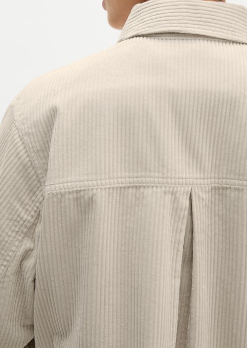 Corduroy overshirt regular — Natural