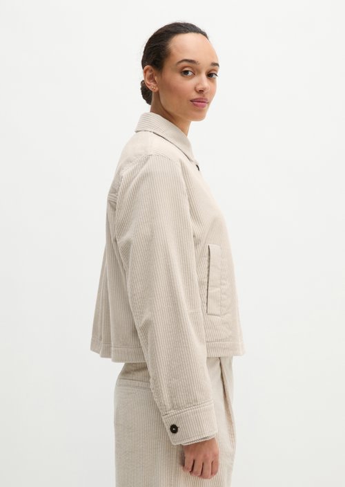 Corduroy overshirt regular — Natural
