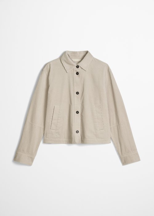 Corduroy overshirt regular — Natural