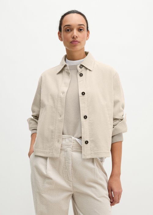 Corduroy overshirt regular — Natural