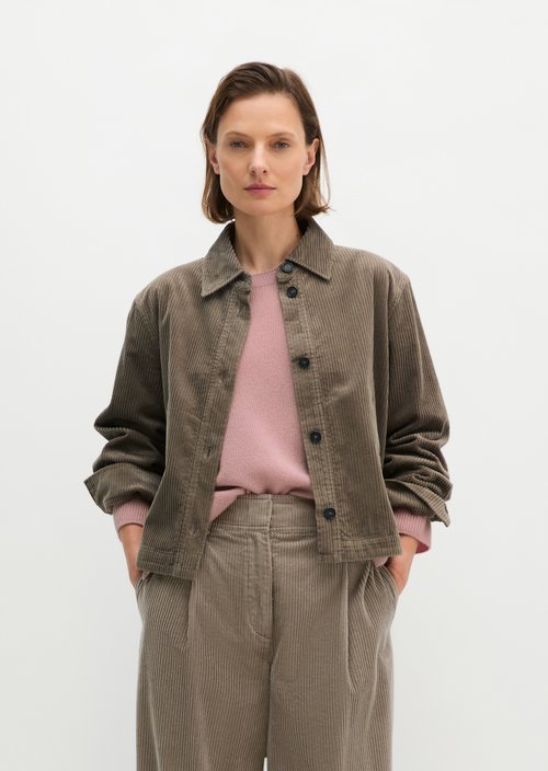 Corduroy overshirt regular — Stone Taupe