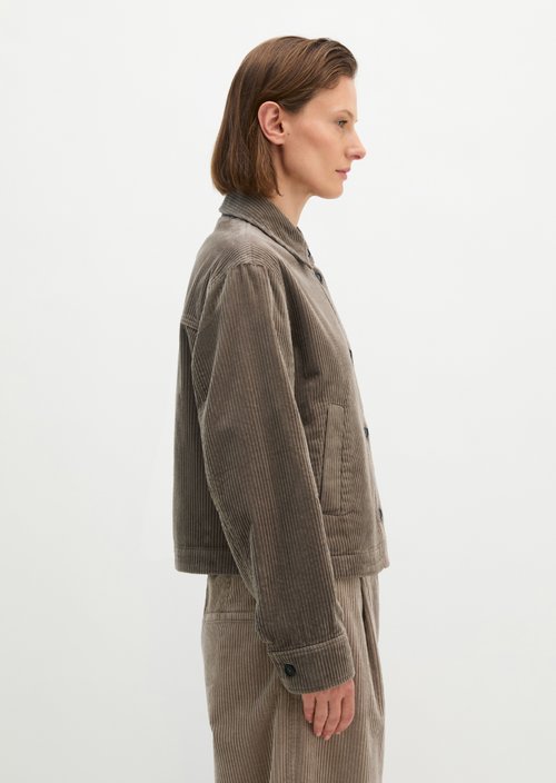 Corduroy overshirt regular — Stone Taupe
