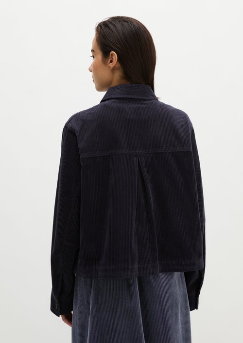 Corduroy overshirt regular — Martime Blue